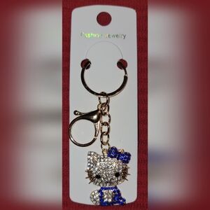 Blue Hello Kitty Keychain/Bag Charm